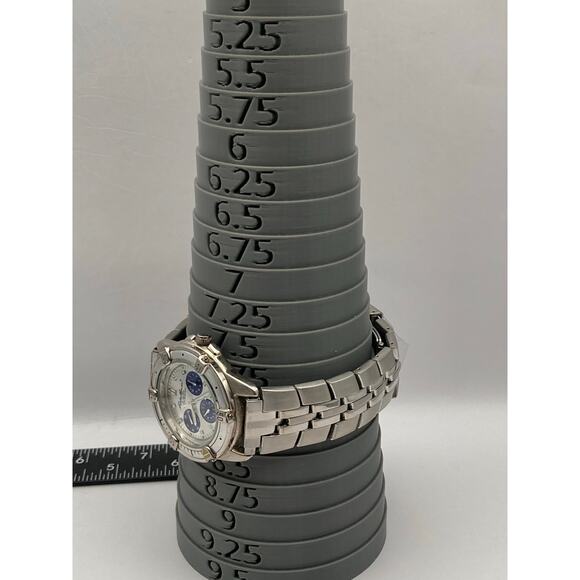 Eddie Bauer Men's Quartz Watch 39mm - New Battery - LG 3 Eye - Multifunction - Picture 9 of 9